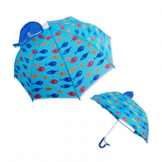 [쌤이오] 눈에 잘 띠는 입체 우산 돌고래 아동 우산