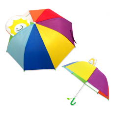 [쌤이오] 눈에 잘 띠는 입체 우산 무지개 아동 우산