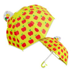 [쌤이오] 눈에 잘 띠는 입체 우산 애플 아동 우산