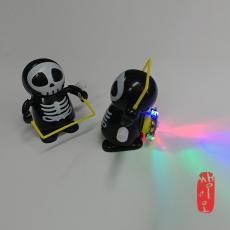 [과학쌤이오] 줄넘기 해골 태엽 LED 로봇 실험키트