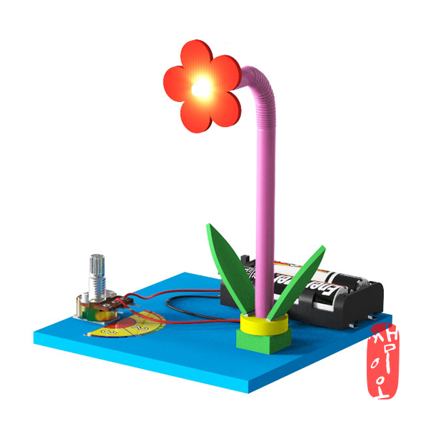 [과학쌤이오] 가변저항 실험 밝기 조절 LED 조명 키트
