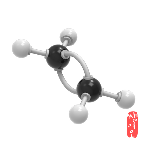 [과학쌤이오] C2H4 에틸렌 화학 분자구조 만들기 5인