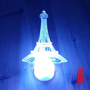 [과학쌤이오] 무지개 자동 점멸 LED 에펠탑 조명등