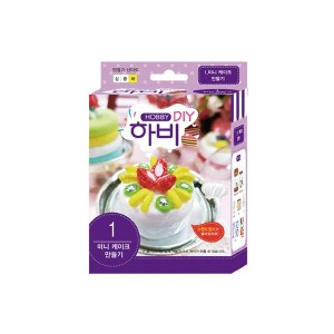 [미술쌤이오] 칼라 클레이 점토 미니 케이크 만들기