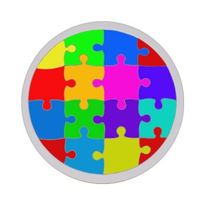 [미술쌤이오] STEAM 융합교육 원형 퍼즐 5인용