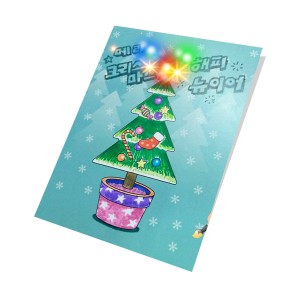 [과학쌤이오] 스팀아트 LED 크리스마스 카드 만들기