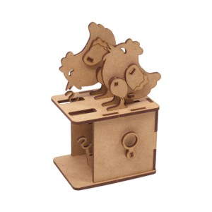 [쌤이오] 나무로 만드는 STEAM ART KIT 오토마타-꼬꼬두마리