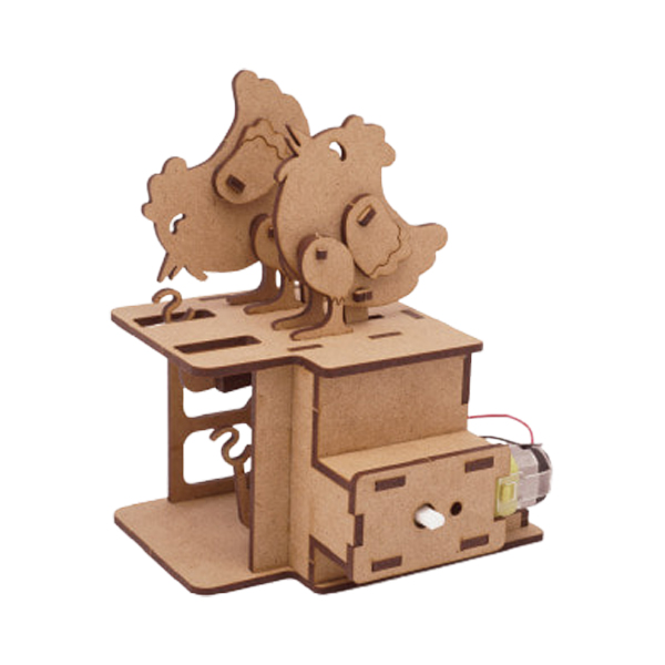 [쌤이오] 나무로 만드는 STEAM ART KIT 모터마타-꼬꼬두마리