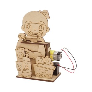 [쌤이오] 나무로 만드는 STEAM ART KIT 모터마타-양치하기