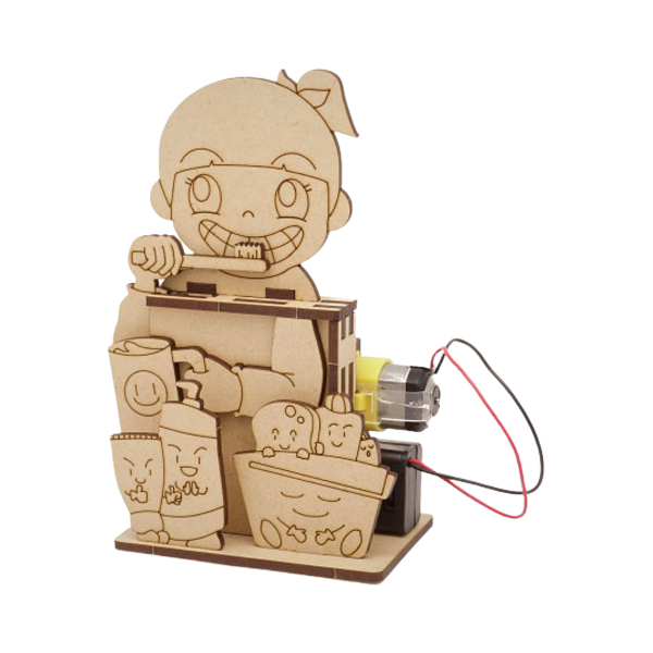 [쌤이오] 나무로 만드는 STEAM ART KIT 모터마타-양치하기