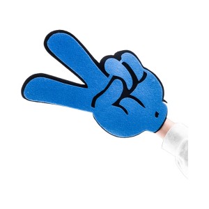 응원브이손가락장갑(대형33cm 블루)