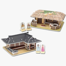 [쌤이오] 한국의 전통가옥 기와집 초가집 만들기 3D입체퍼즐