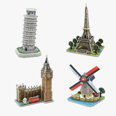 [쌤이오] 세계건축물 유럽 랜드마크 4종 만들기 3D입체퍼즐