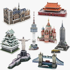 [쌤이오] 세계 유명 랜드마크 시즌2 건축물 8종 만들기 3D입체퍼즐