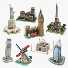 [쌤이오] 세계건축물 세계 유명 랜드마크 시즌1 건축물 8종 만들기 3D입체퍼즐