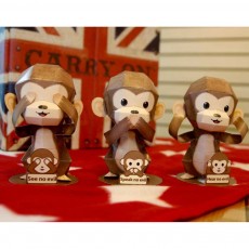 [] STEAM DIY 소품 세 마리 원숭이 만들기